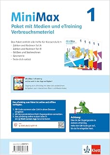 MiniMax 1: Paket Themenhefte mit Medien und eTraining (5 Hefte: Zahlen und Rechnen A & B, Größen und Sachrechnen, Geometrie, Teste-dich-selbst, Beilage) - Verbrauch Klasse 1 (MiniMax. Ausgabe ab 2026)