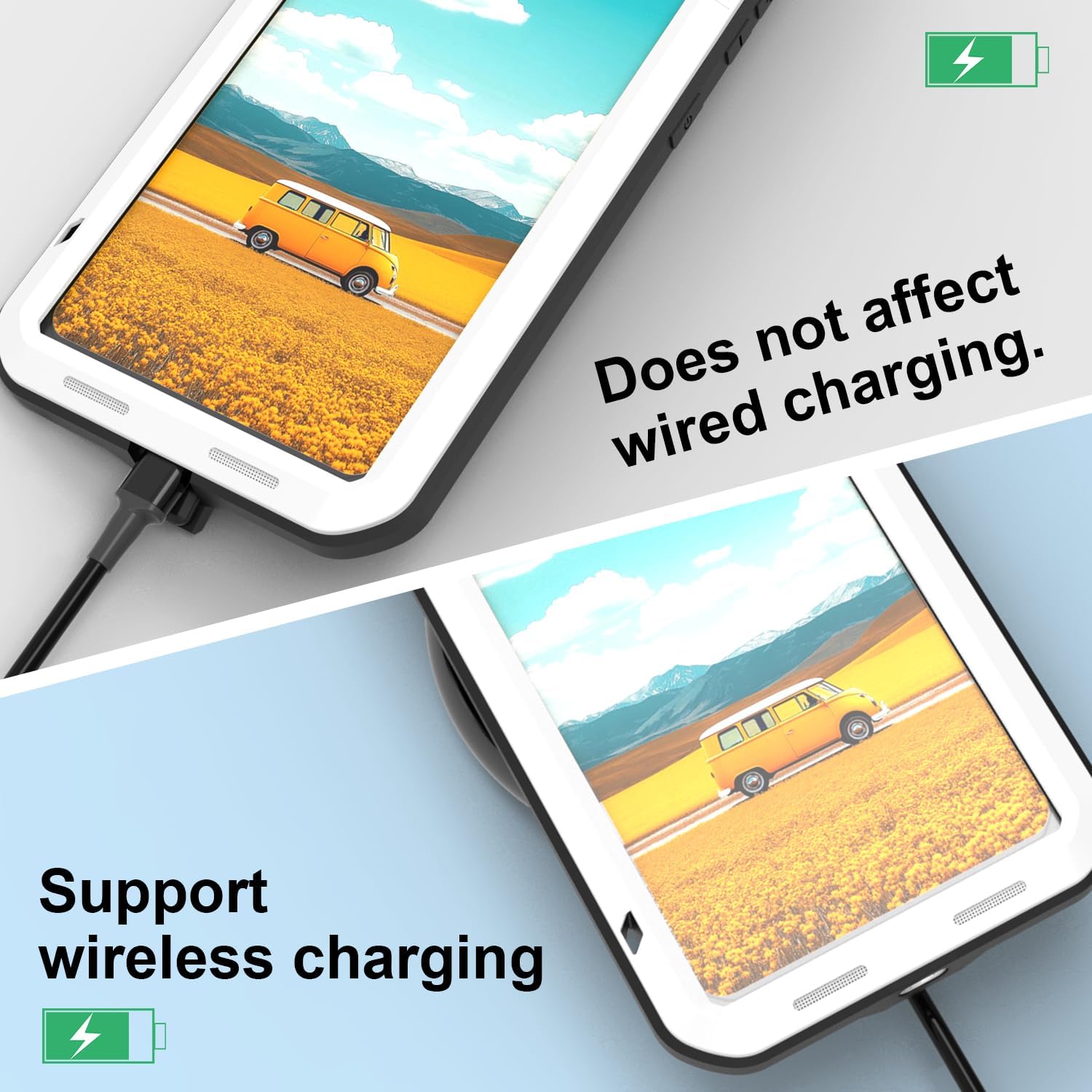 LOVE MEI for Samsung Galaxy S26 Ultra Case,Outdoor Sports Military Heavy Duty Metal Shockproof Dustproof Full Body Case with Built in Tempered Glass Screen Protector (White, S26 Ultra)