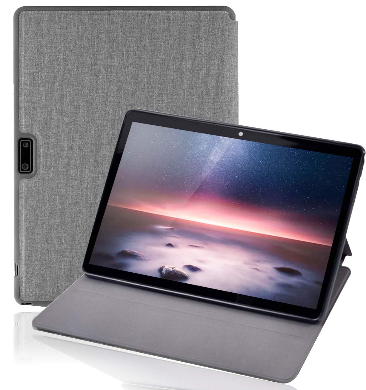 Case for Hoozo 10 inch 5G WiFi Tablet, Multi-Angle Viewing Tablet Stand, Shockproof Protective Back Cover Shell Compatible with Lectrus, Flyingtech, Winsing, and Victbing 10” 5G WiFi Android Tablets