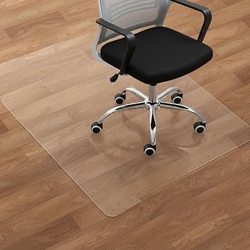 Thick 1.5MM Chair Mat for Hard Floors Large Under Desk Protector, Easy Glide, Non-Slip PVC Floor Protector Mats for Wood/Tile, Clear Floor Mat for Home Office & Gaming Chair24" x 36"
