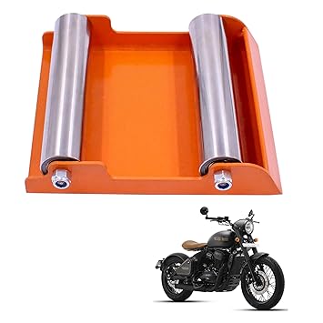 Asryd Portable Wheel Roller for Bike Tyre, Chain Cleaning & Lubricating 160Kg Weight Capacity for Jawa Perak (Pack of 1Pcs)
