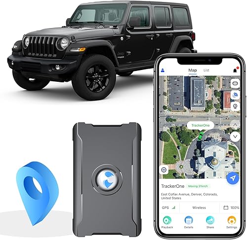 Rastreador GPS 4G para vehículos, automóviles, niños, perros, motocicletas, actualizaciones instantáneas 10S, batería recargable de 6000 mAh,