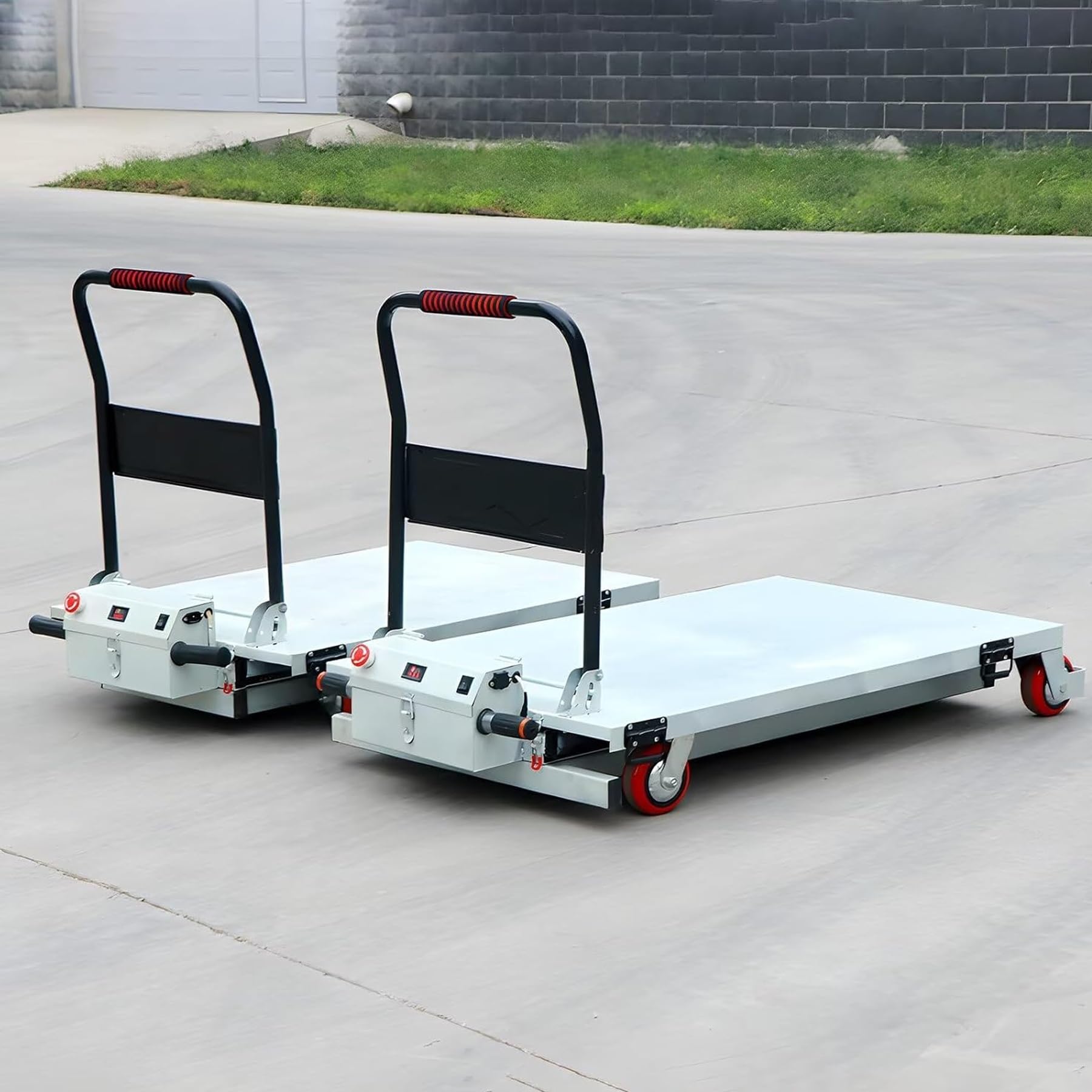 Piattaforma di sollevamento idraulica compatta, capacità 299,4 kg, altezza di sollevamento 80 cm, sollevatore elettrico a forbice per riparazione auto, officina garage