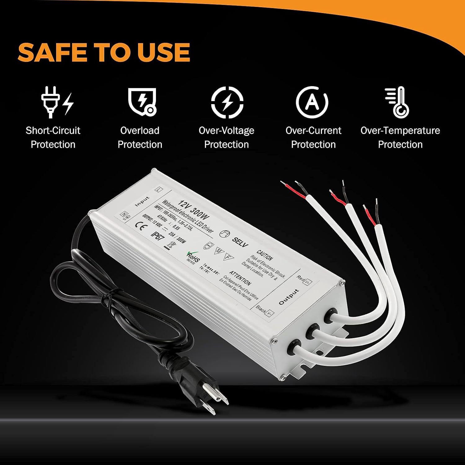 ๐ Crazy Deals BEAMNOVA DC 12V LED Driver 300 Watt Low Voltage Transformer Light Fixture Power Supply Waterproof for Outdoor Under Cabinet Lighting Landscape Lighting Pool Light New Arrivals BEAMNOVA DC 12V LED Driver 300 Watt Low Voltage Transformer Light Fixture Power Supply Waterproof for Outdoor Under Cabinet Lighting Landscape Lighting Pool Light