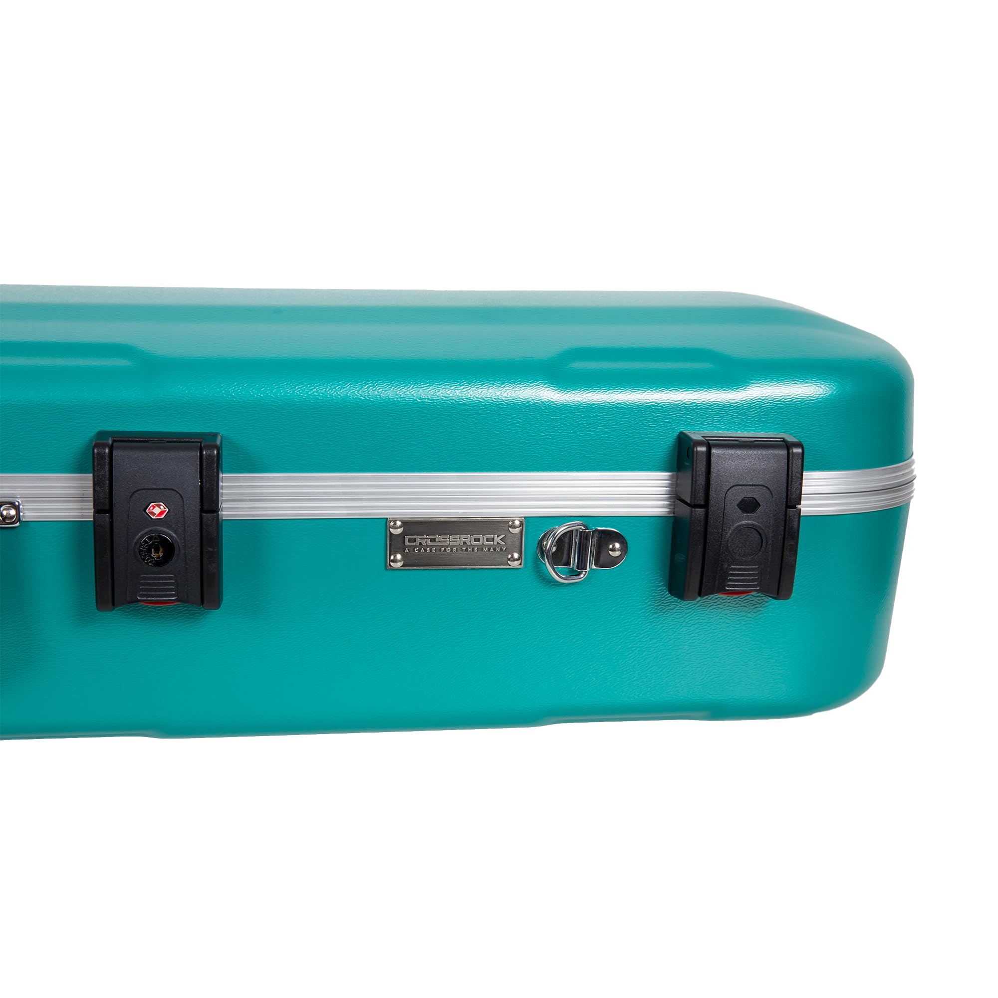 Crossrock Funda para clarinete, carcasa rígida de fibra de vidrio, correas de mochila, Azul menta, Trombone, Trombón
