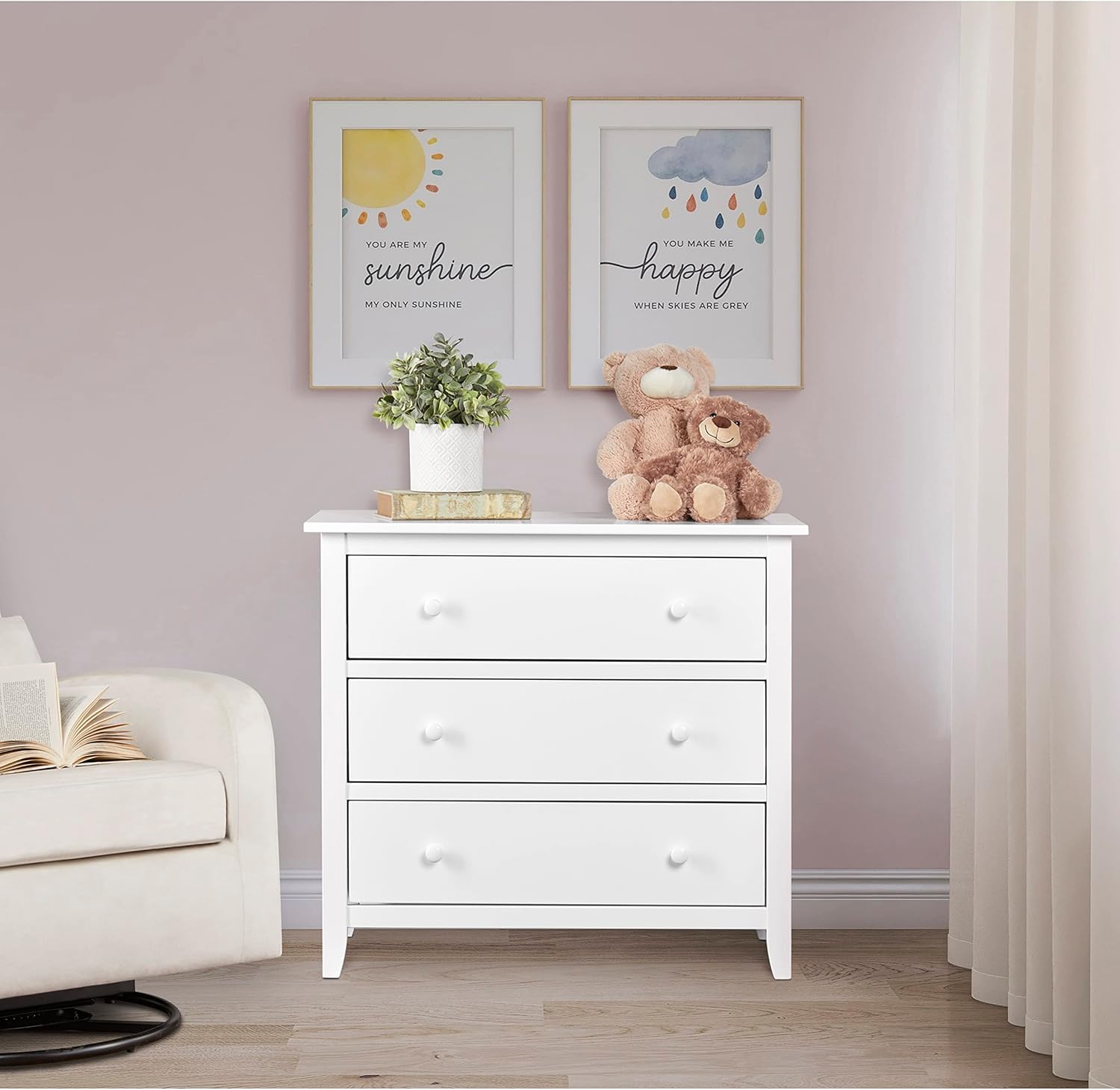 Dream On Me Ollie Universal 3 Drawer Chest