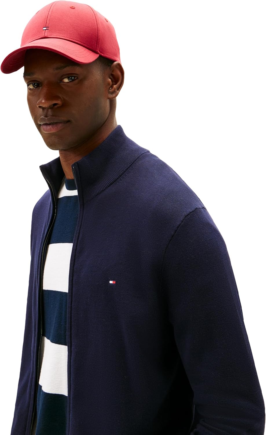 Tommy Hilfiger mens Lightweight Full Zip Up Sweater - Image 2