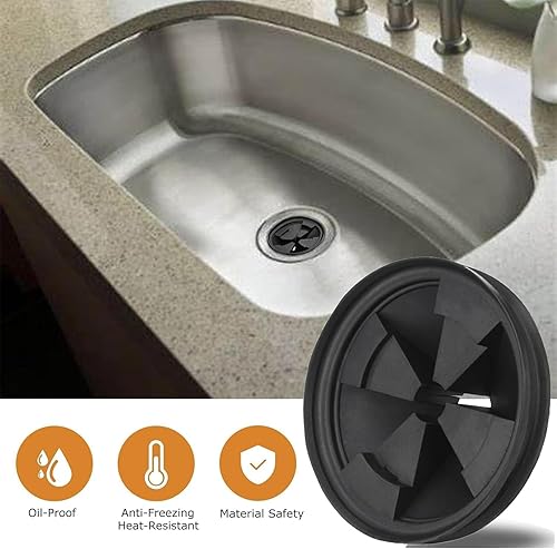 Miniatura 4 de Eliminación de basura de 3 18 pulgadas, con cuello protector contra salpicaduras para fregadero, protector contra salpicaduras de fregadero de