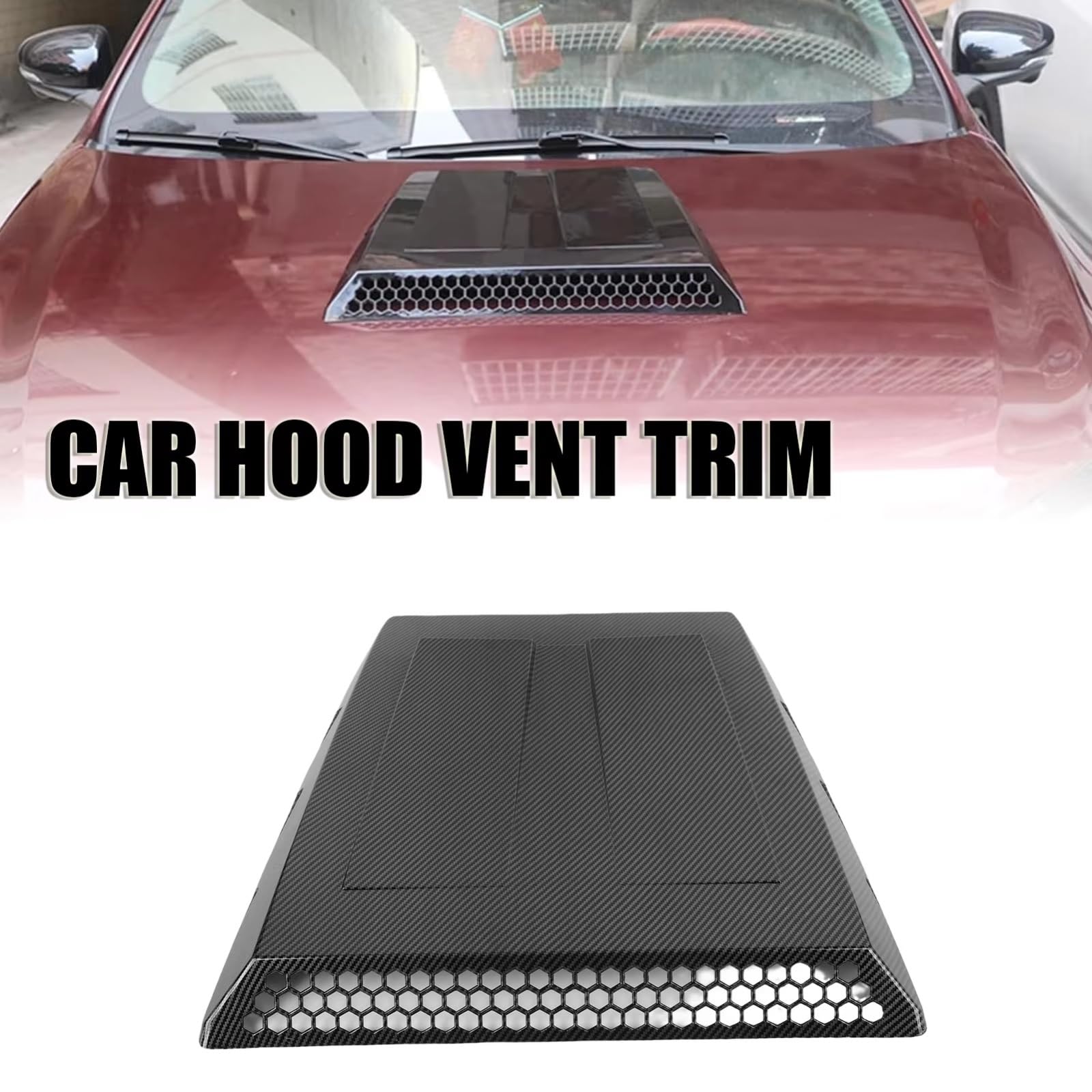 Presa Aria Cofano Tuning Modanatura Cofano Auto Decorativa Copertura Presa D’Aria Personalizzazione Veicolo Accessori Esterni Parti Tuning