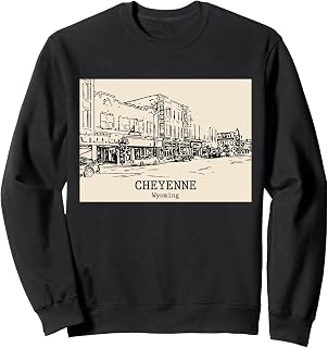Cheyenne Wyoming Vintage Retro Travel Souvenir Sweatshirt