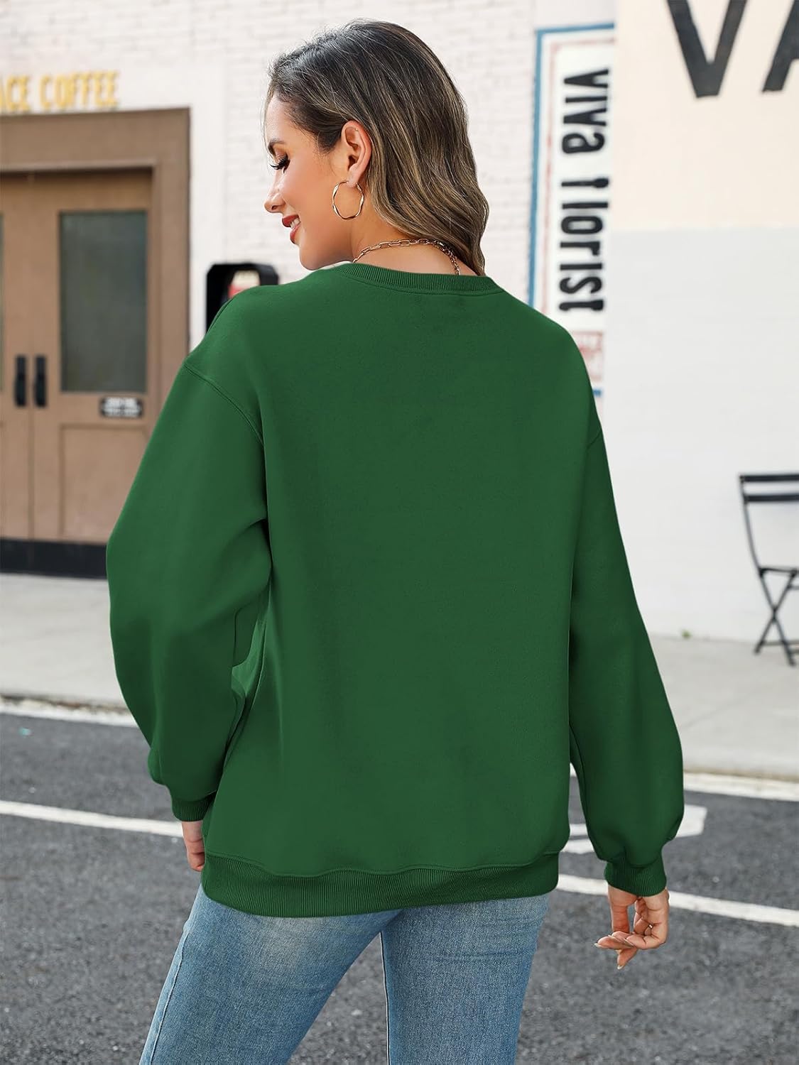 TICTICMIMI Women's Casual Crewneck Sweatshirts Long Sleeve Tops Loose Fit Fall Shirts - Image 5