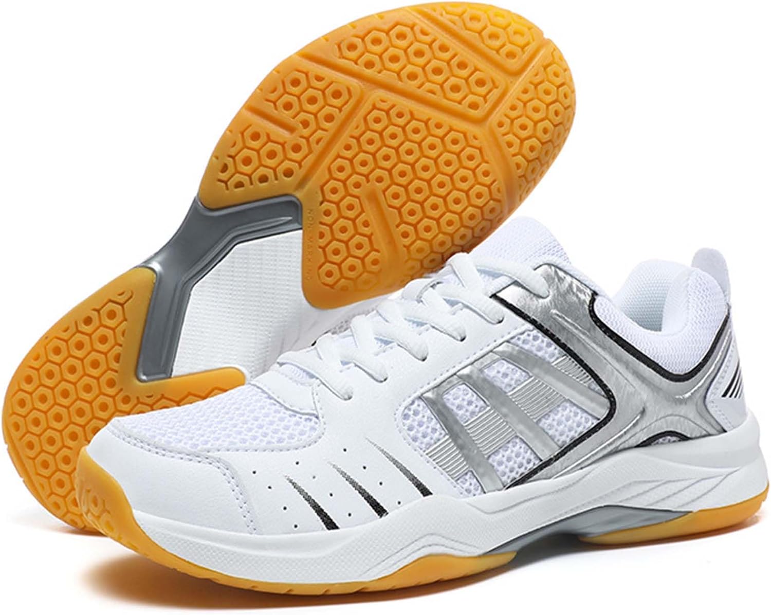 Mens Tennis Trainers Lightweight Badminton Indoor Court Shoes for Pickleball Volleyball Support Athletic