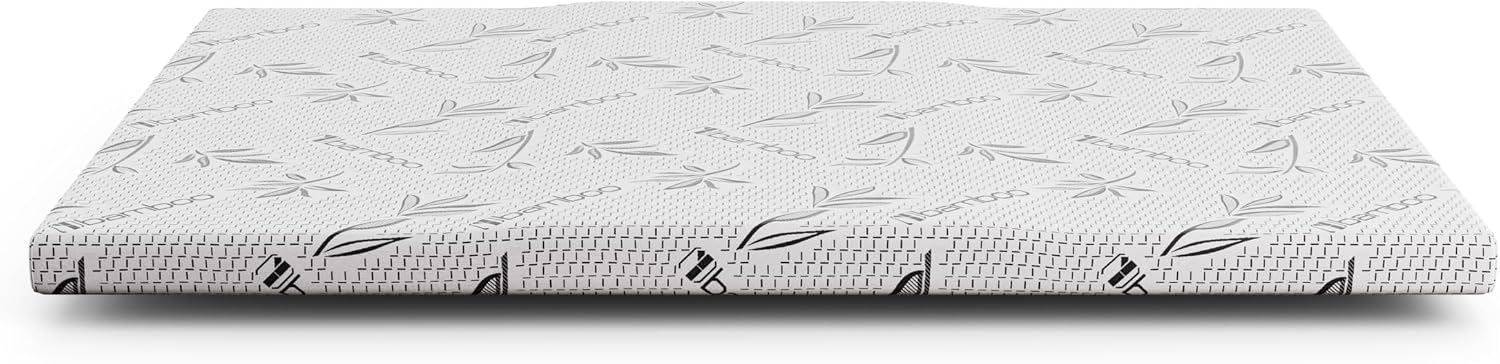 Dual-Layered & Triple-Zoned 3 Inch Memory Foam Mattress Topper for Spine Alignment and Back Pain Relief (Twin) - Firmer Middle Zone for Alignment - One Layer for Comfort, One for Support