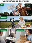 UGREEN Support de téléphone magnétique compatible avec MagSafe, Trépied portable de téléphone de poche pour le fliming, pliable selfie Stick avec filetage à vis 1/4 Compatible avec iPhone 17 Pro Max Air 16 15 14 13 12