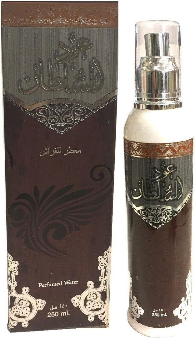 Oud Al Sultan Perfumed Water Spray by Ard Al Zaafaran. A Versatile Perfect Scent for All Events. Floral, Spicy, Saffron, Musky, Woody and Vanilla, Suitable for Both Men and Women.