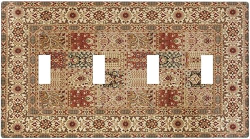 Miniatura 41 de Farmhouse Coffee Primitive Coffee Bean Kitchen 3 Gang Triple Interruptor de Luz de Palanca Cubierta de Placa de Pared Placa Frontal Eléctrica