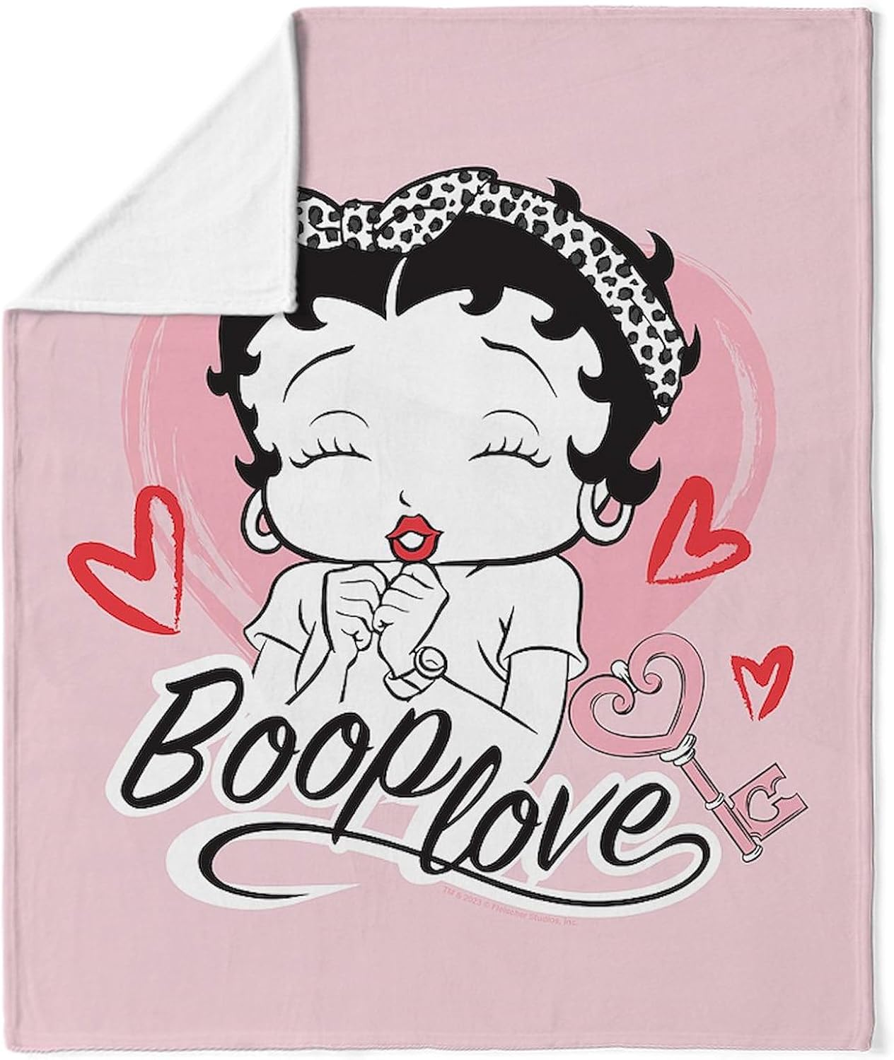 CafePress Betty Boop Boop Love Super Soft Fleece Plush Throw Blanket, 60"x50"