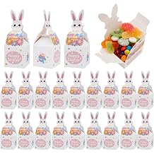 Birdusunce Easter Treat Box | 24 Cute Paper Containers, Easter Gift Box Candy Containers | Chocolate, Cookies, Snacks, Snacks, Home, School, Holiday Party Favors for Kids Boys and Girls