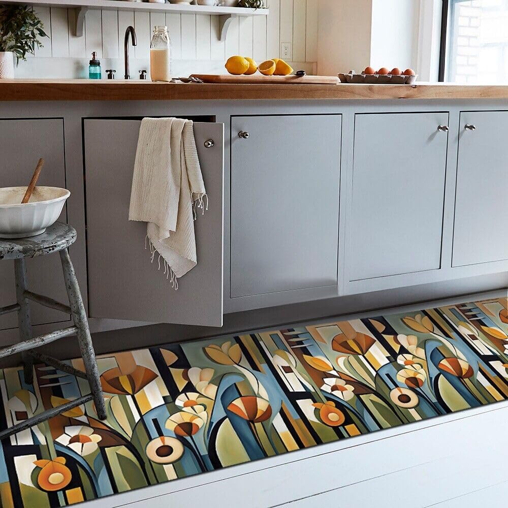 emmevi Tappeto Cucina Antimacchia Passatoia Pvc Stampa Digitale Morbido Moderno Antiscivolo 51x400 Dis_E