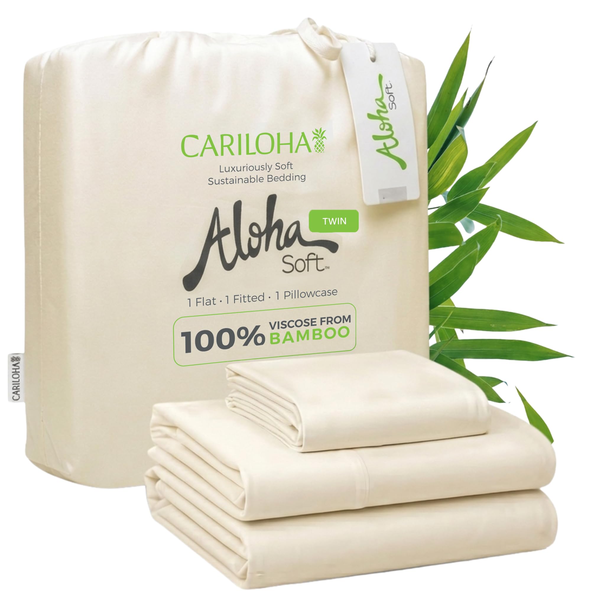 Cariloha Aloha Soft Bamboo Twin Sheets
