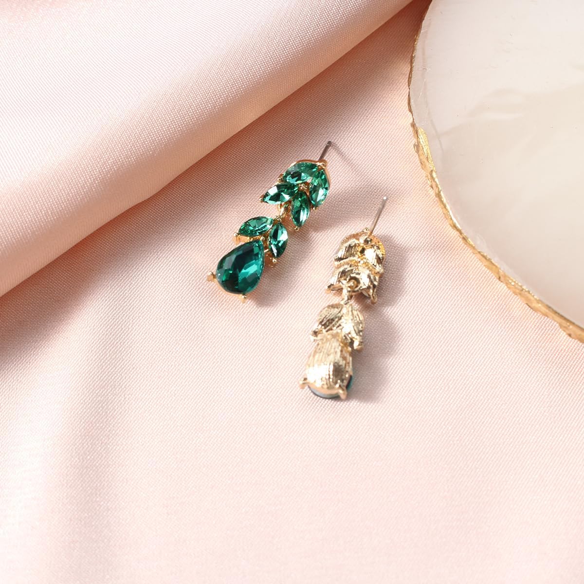 Rhinestone Teardrop Dangle Earrings Sparkle Crystal Bridal Earrings for Brides Bridesmaides Earrings for Women Wedding Pageant Prom - Image 5