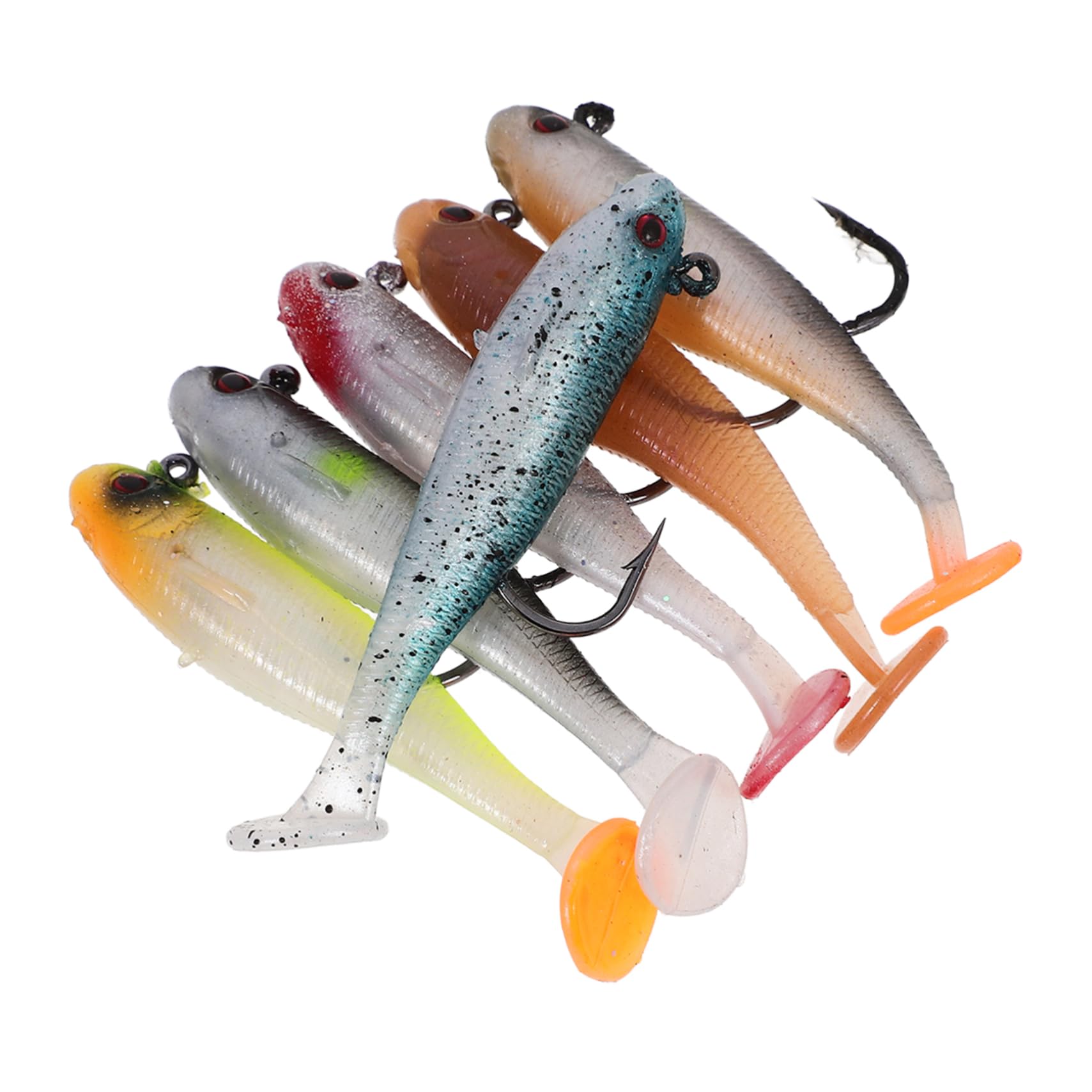 Appât pour La Pêche Bar Gabarits d'eau Salée Appâts De Pêche Portables Petit Leurre De Pêche Coloré Faux Appâts Universels Accessoire De Pêche Abdos