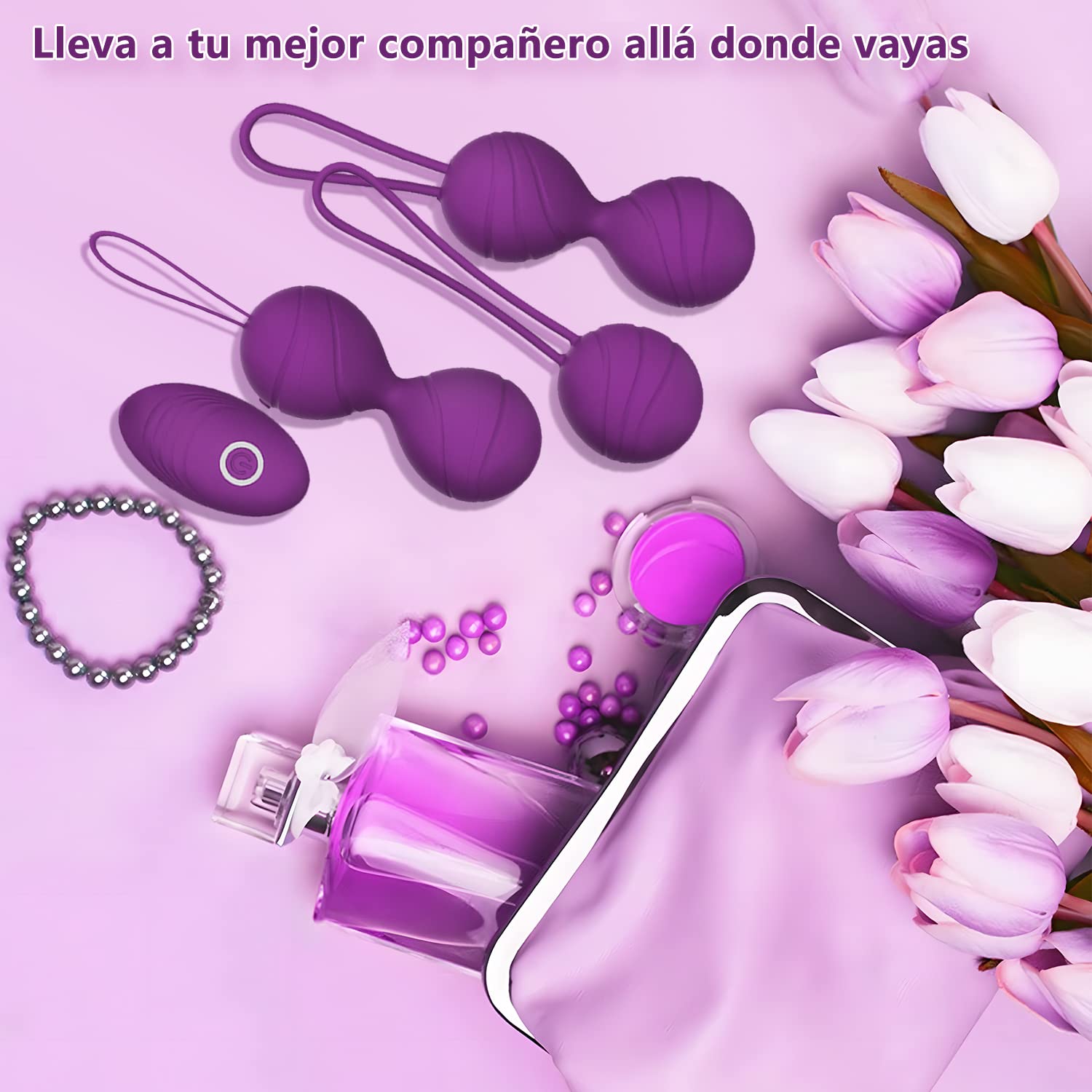 Vibradoreshomre Sexual Mujer con Mando 10 Modes, Bola China Pelota Pélvica de Silicona,Huevo Vibración Sexual Mujer, Bolas China Sexual Impermeable Vibrador mando Distancia Vibradorador Mujer Sex Toys