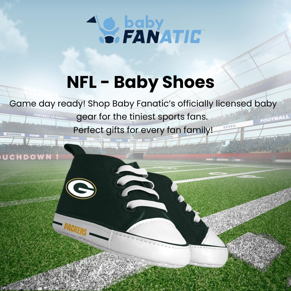 MasterPieces - NFL Baby Pre-Walkers Shoes, Officially Licensed Pittsburgh Steelers Football, High Top Sneakers, Soft Anti-Slip Soles, Boys and Girls, 0-6 Months Team Color