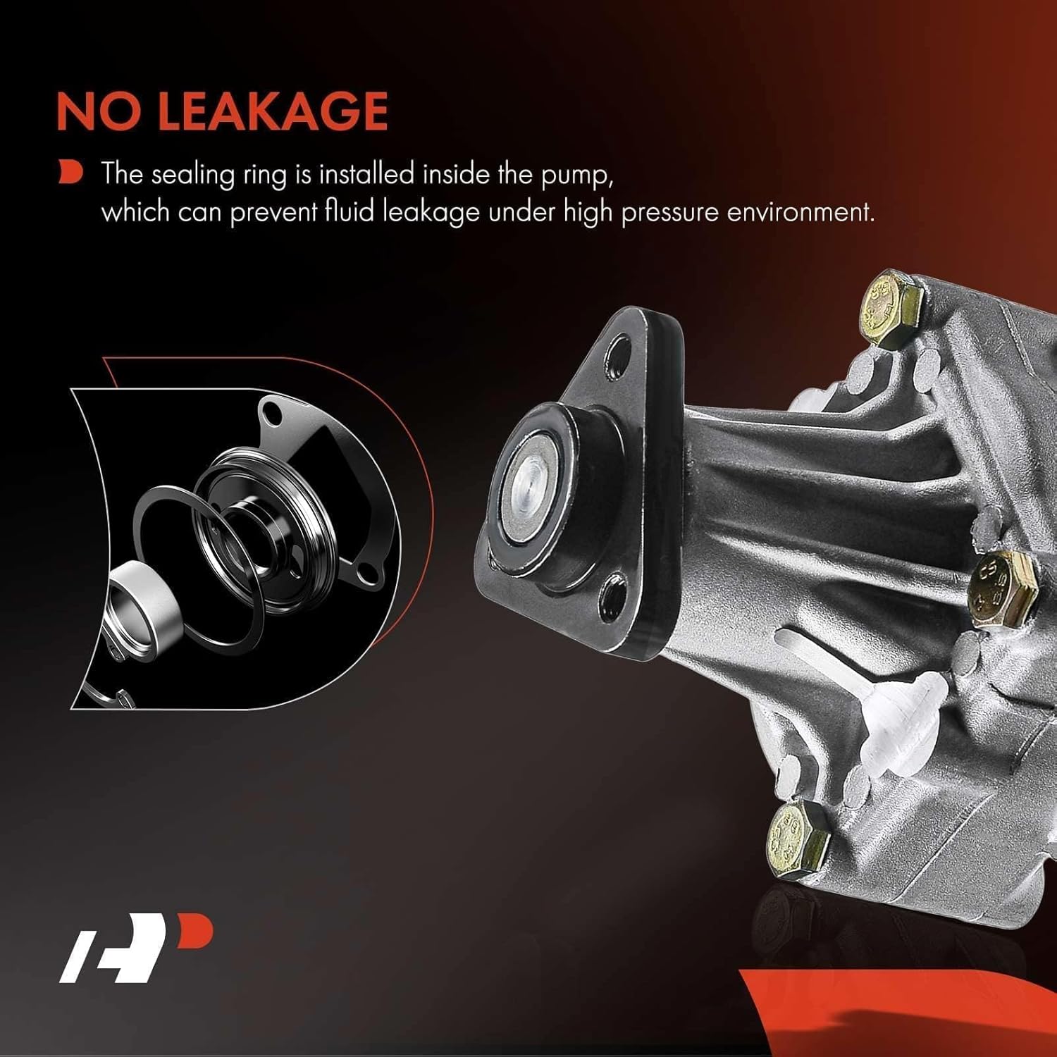 A-Premium Power Steering Pump Compatible with 318i 1984-1985, 325e 1984-1987, 325i 1987-1988, 524td 1985-1986, 528e 1984-1988, 533i 1984, 535i 1985-1988, 535is, 633CSi, 635CSi, 735i