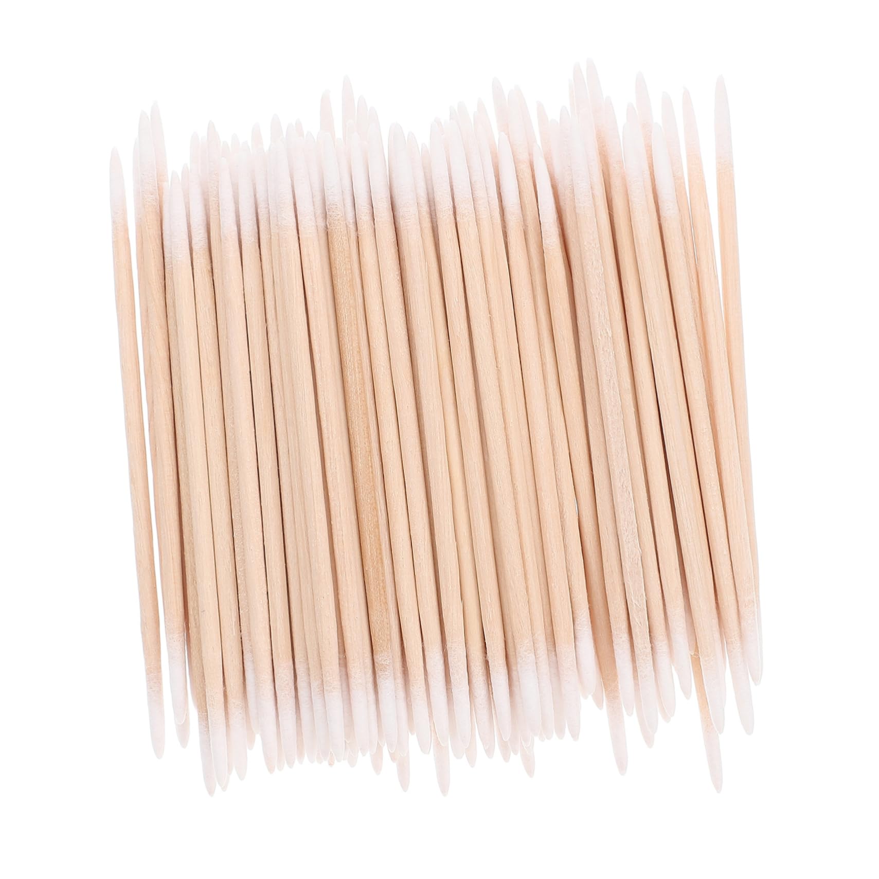 ERINGOGO Microblading Precision Cotton Swabs for Makeup Skincare Wood Handle 2 Ends 100 Pieces Per Bag Detail Cleaning