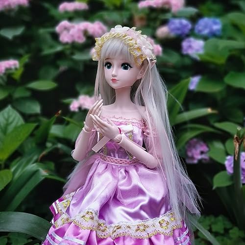 Miniatura 2 de Purple Mariposa 13 SD Doll 23.6 in 24" Ball Jointed BJD Muñecas con maquillaje y juego completo