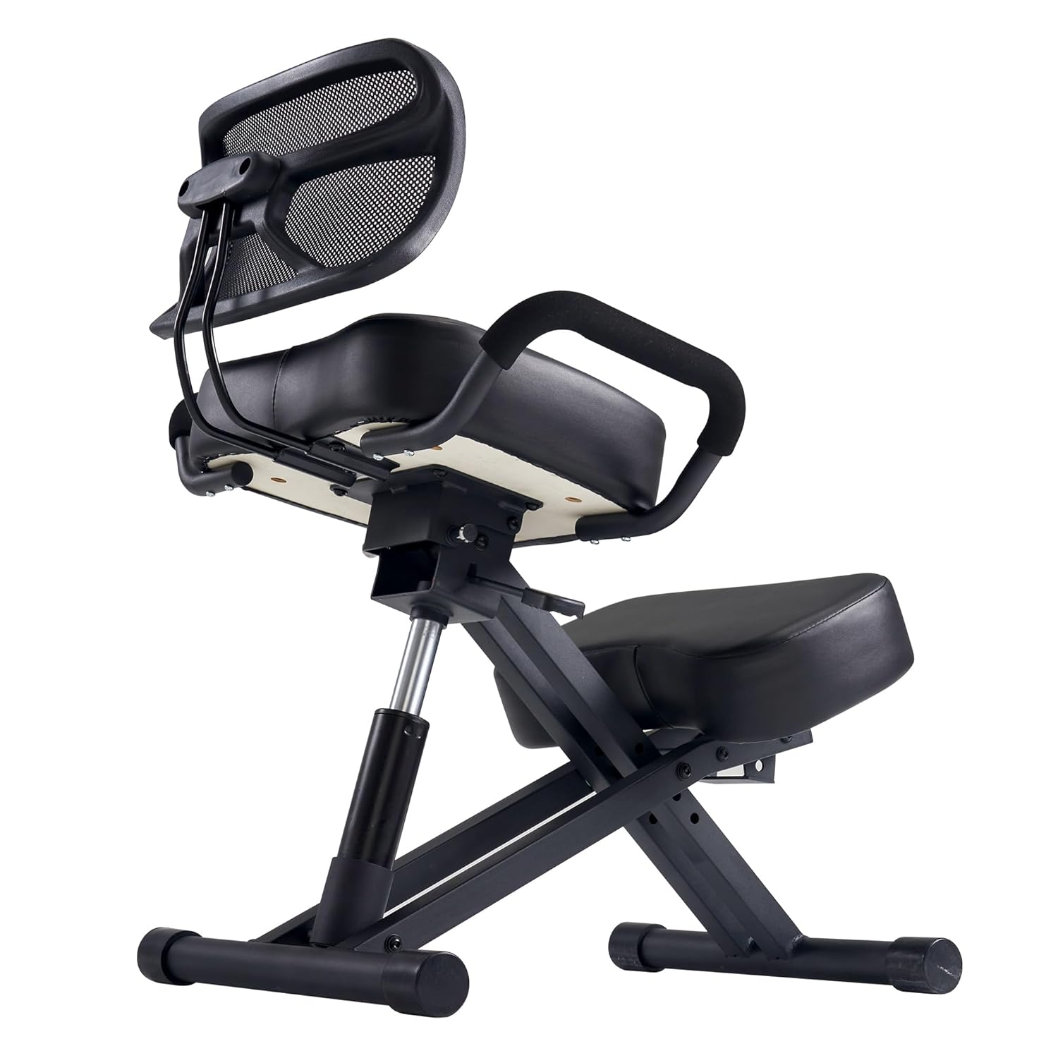 Master Massage Ergonomic Kneeling Chair with Back Support for Office -Posture Chair with Angled Seat and Backrest for Home and Office-Posture Correction Stool-Improve Your Posture