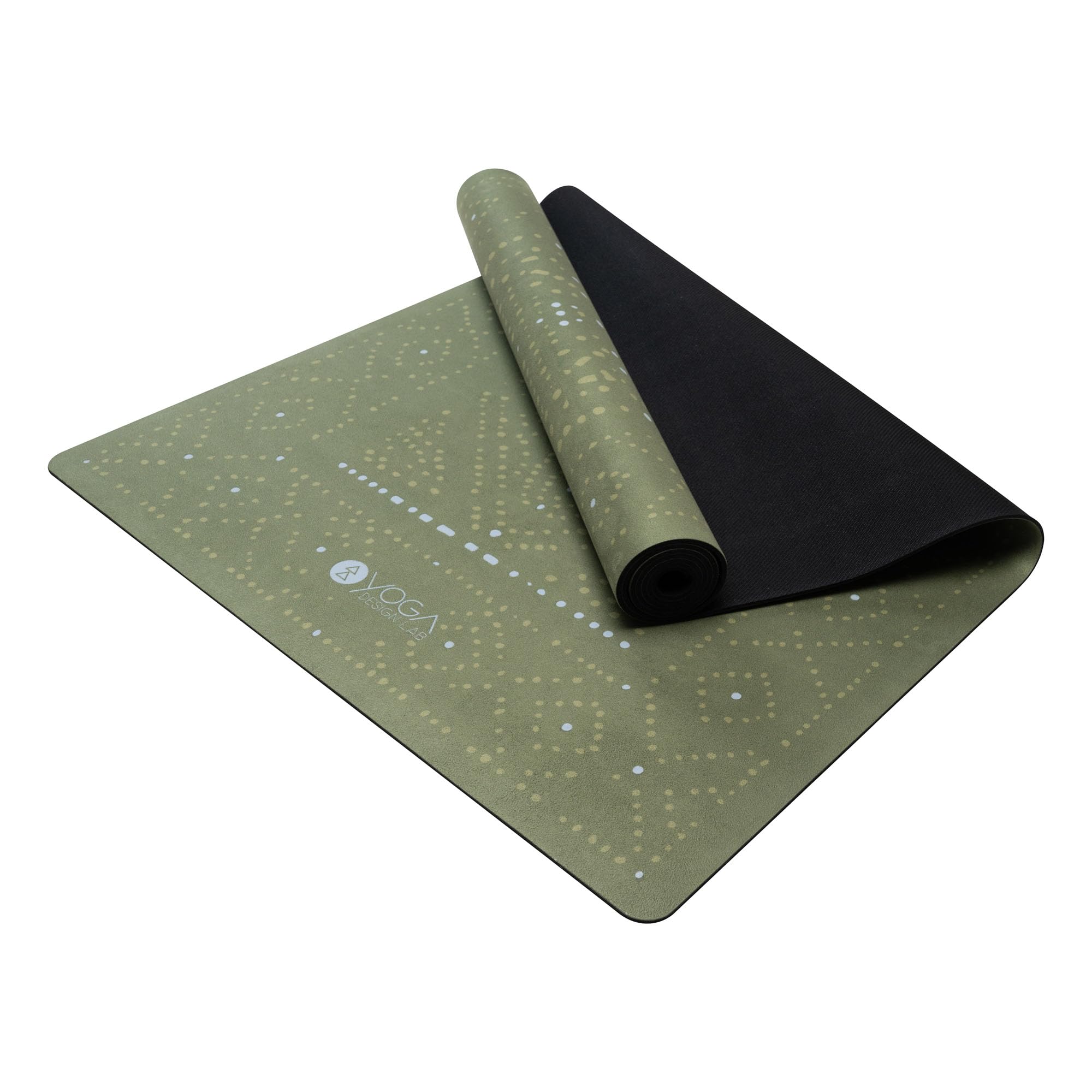 Yoga Design Lab Combo Yogamatte | rutschfest, Matte/Handtuch, Guter Halt bei viel Schweiß, Naturkautschuk | mit Tragegurt