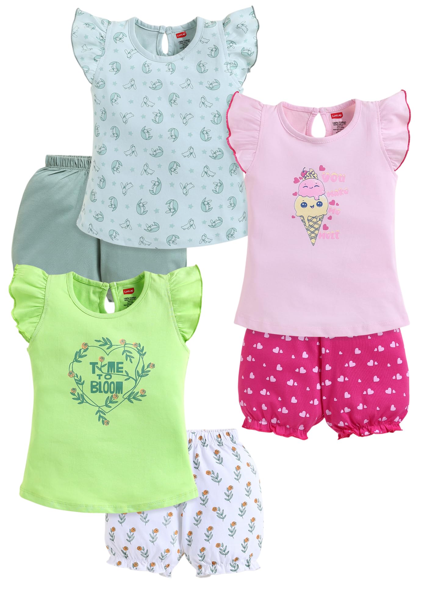 luvlap Baby Girls H/S Girls Top CoSet-picture-24
