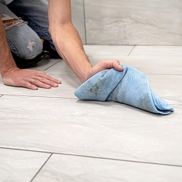 18 in. x 18 in. Microfiber Grouting, Cleaning and Polishing Cloth for Multi-Surface Use