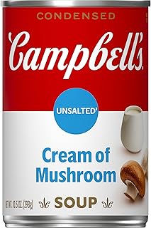 Campbell's Condensed Unsalted Cream of Mushroom Soup, 10.5 oz Can