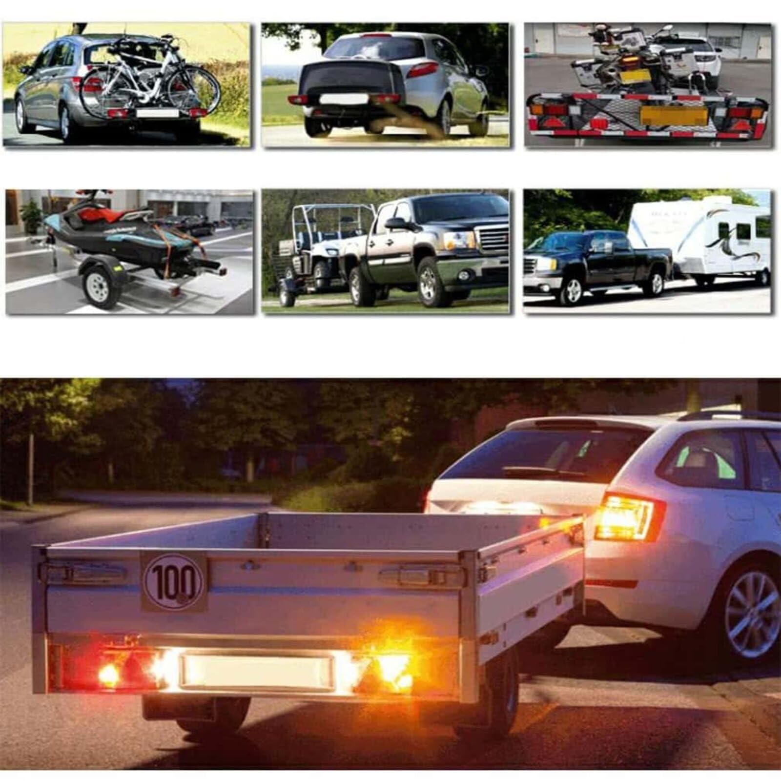 TS200R 外装セット　ヘッドライト　テールランプ　希少ステッカー　カタログ付 Amazon | トラック 12V 汎用 防水 LED テールランプ 【 左右 セット 15