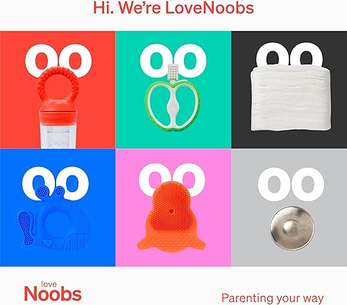 Vista 8 de LoveNoobs™ Easy Grip - Cepillo de dientes para dentición para bebés de 4 a 12 meses, diseño seguro, cerdas suaves para encías sensibles, sin BPA