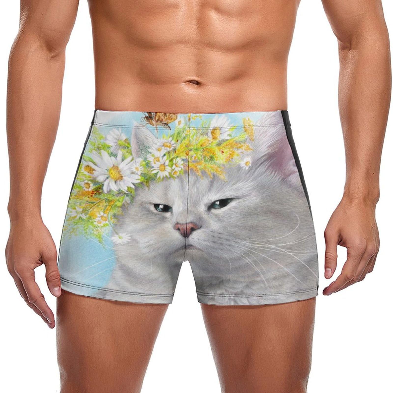 Swimming trunks homme imprimé papillon coloré