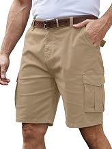 StylSense Men's Summer Cotton Cargo Shorts Casual Cargo Trousers Men's Short with 6 Pockets