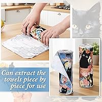 Vista 7 de Redbaker 50 piezas de toallas de papel reutilizables, paños de algodón reutilizables sin papel, toallas de papel absorbentes lavables