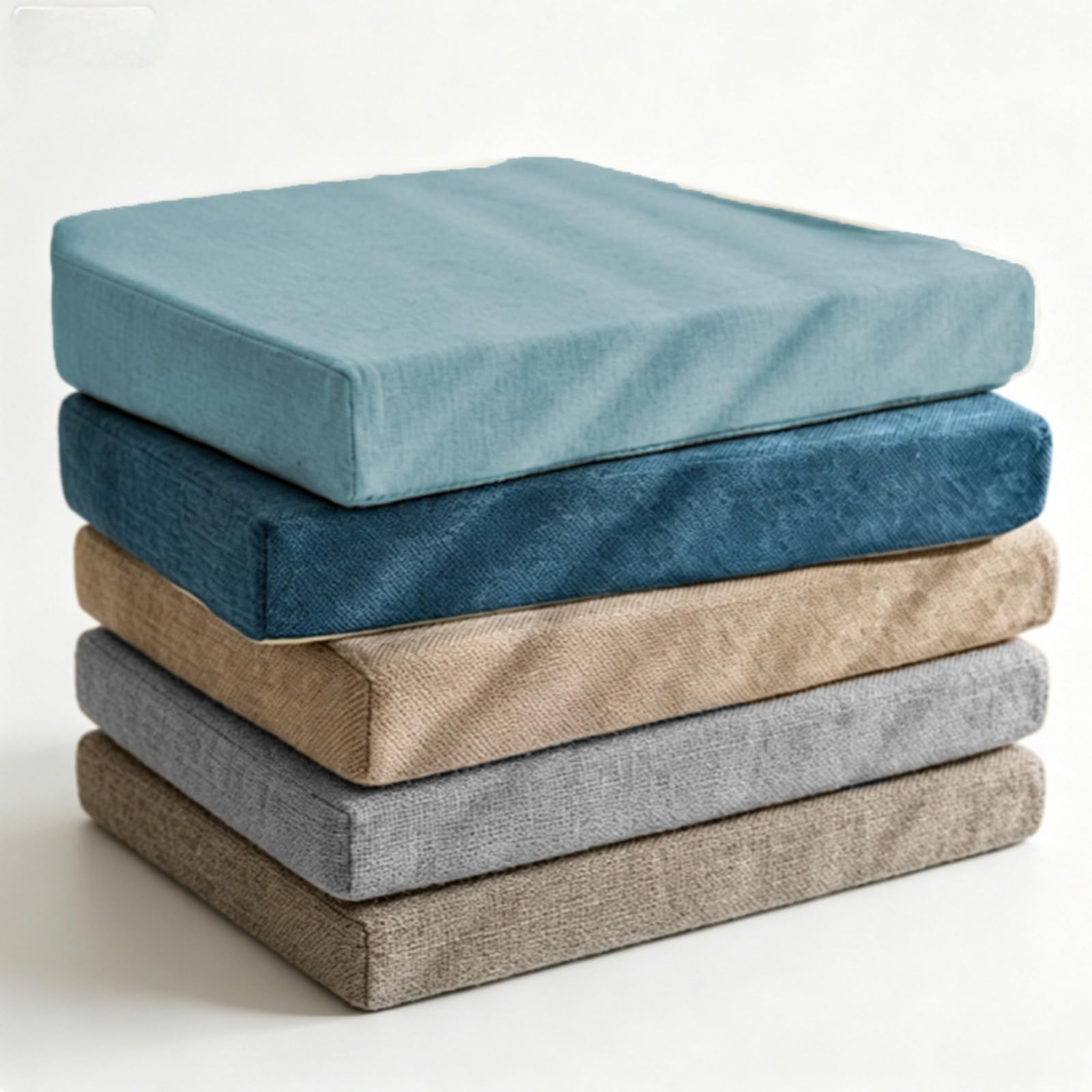 Coussin de banc en lin 5 cm épaisseur 55D haute densité pour assise de baie vitrée