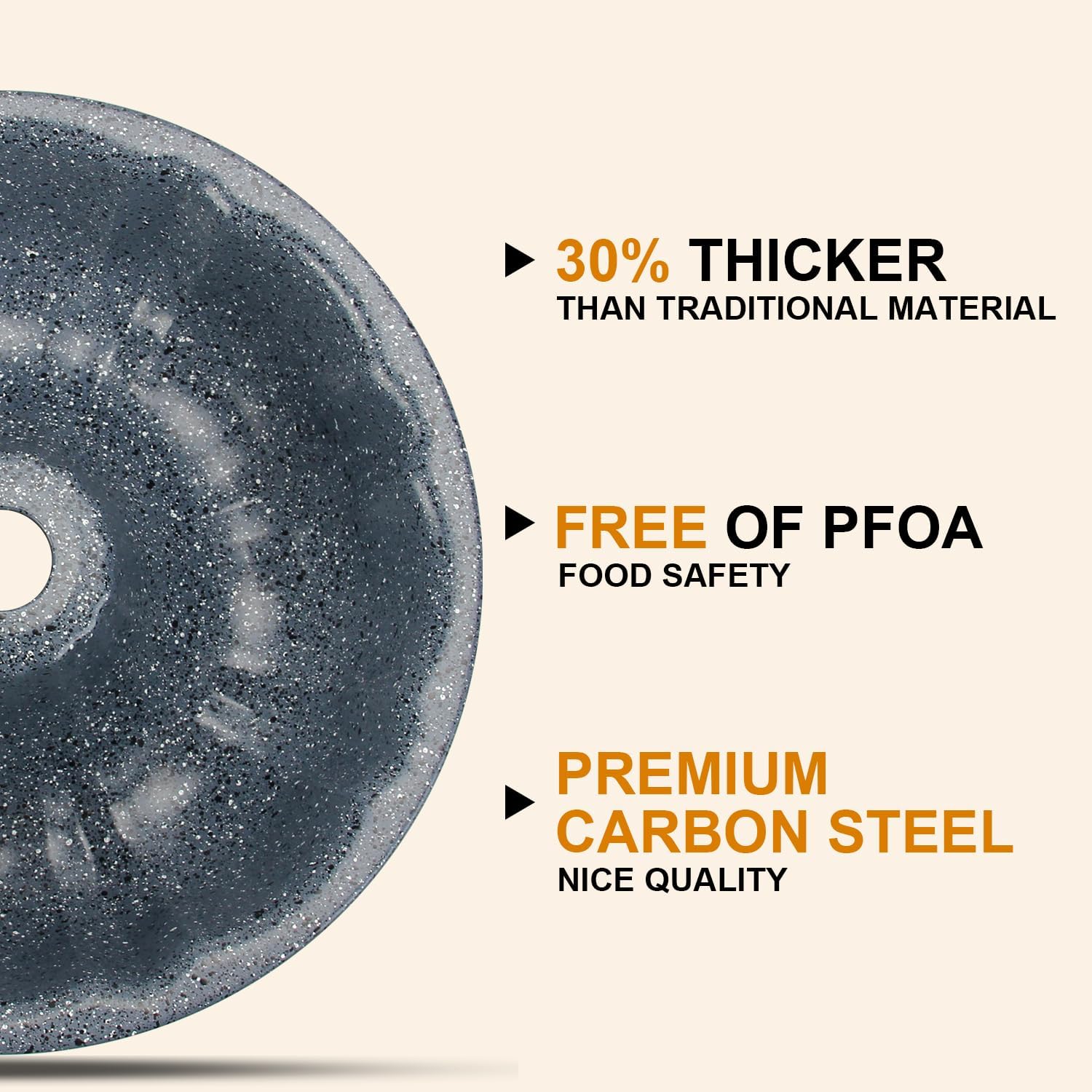 OAMCEG 2パック バンテケーキ型 ノンスティック 9.5インチ 溝付きチューブケーキ型 ベーキング用 12カップ 高耐久 カー