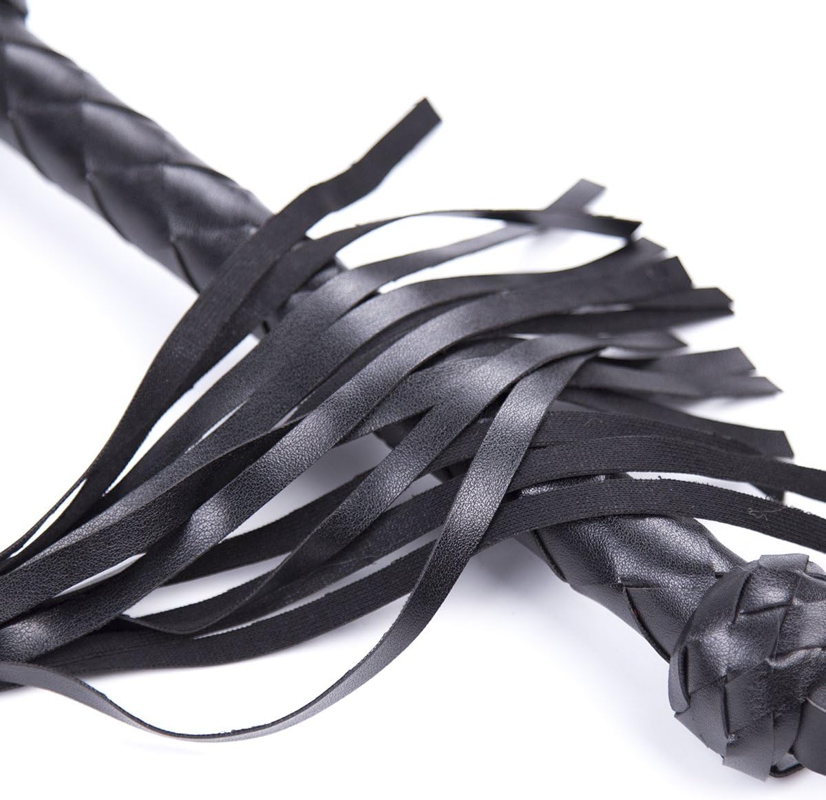 Handmade Snake Whip with Black Tassels， Bright Leather Whip,Whip, Horse Riding Crop, Role-Playing Props,