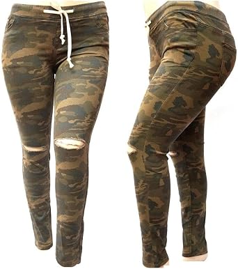Amazon.com: 1826 Jeans American Bazi Womens Plus Size Camuflaje Skinny  Sarga Pantalones Cordón Cintura y Corte Rodilla, Skinny, 1x, Camuflaje :  Ropa, Zapatos y Joyería