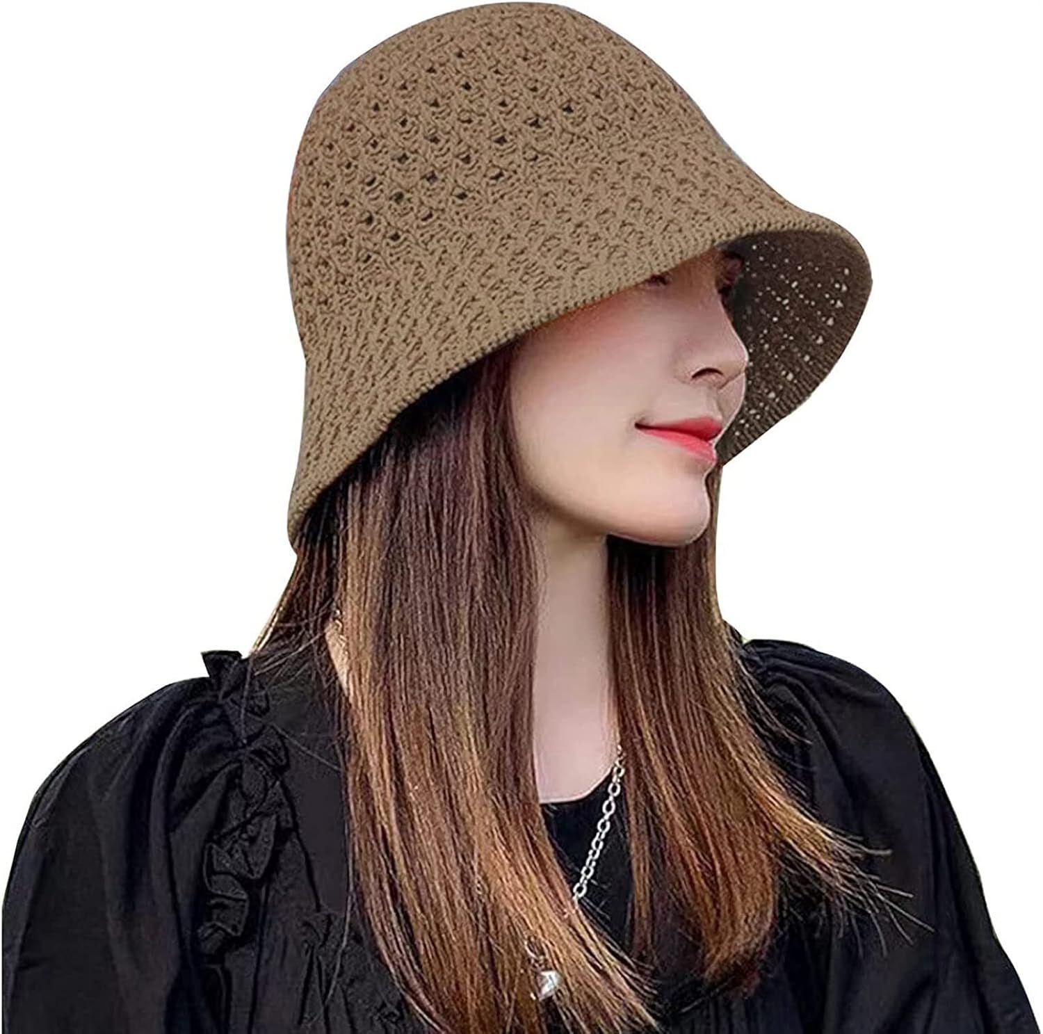 Anti-Radiation Cap, Effective 3G/4G/5G Protection, Silver Fiber Fabric Hat (Khaki, One Size)