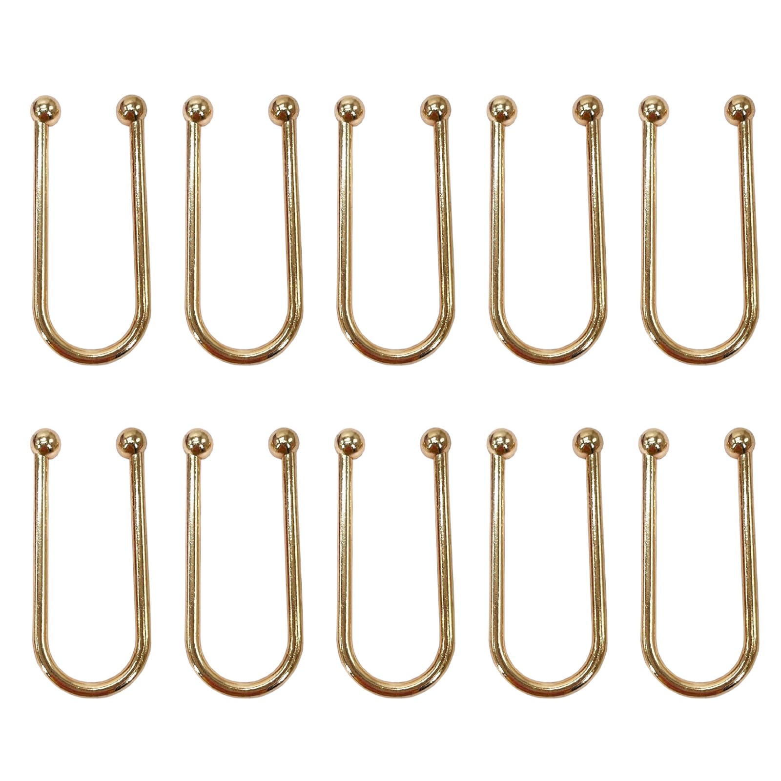10Pcs Alloy Bikini Clips, Metal U Shape Ring Garment Clasps, Bra/Bikini Hook Closure, Swimwear Front Clasp, Bra Clasp Replacement Part for Lingerie Sewing Bra Swimwear Buckle Making Garment Accessory,