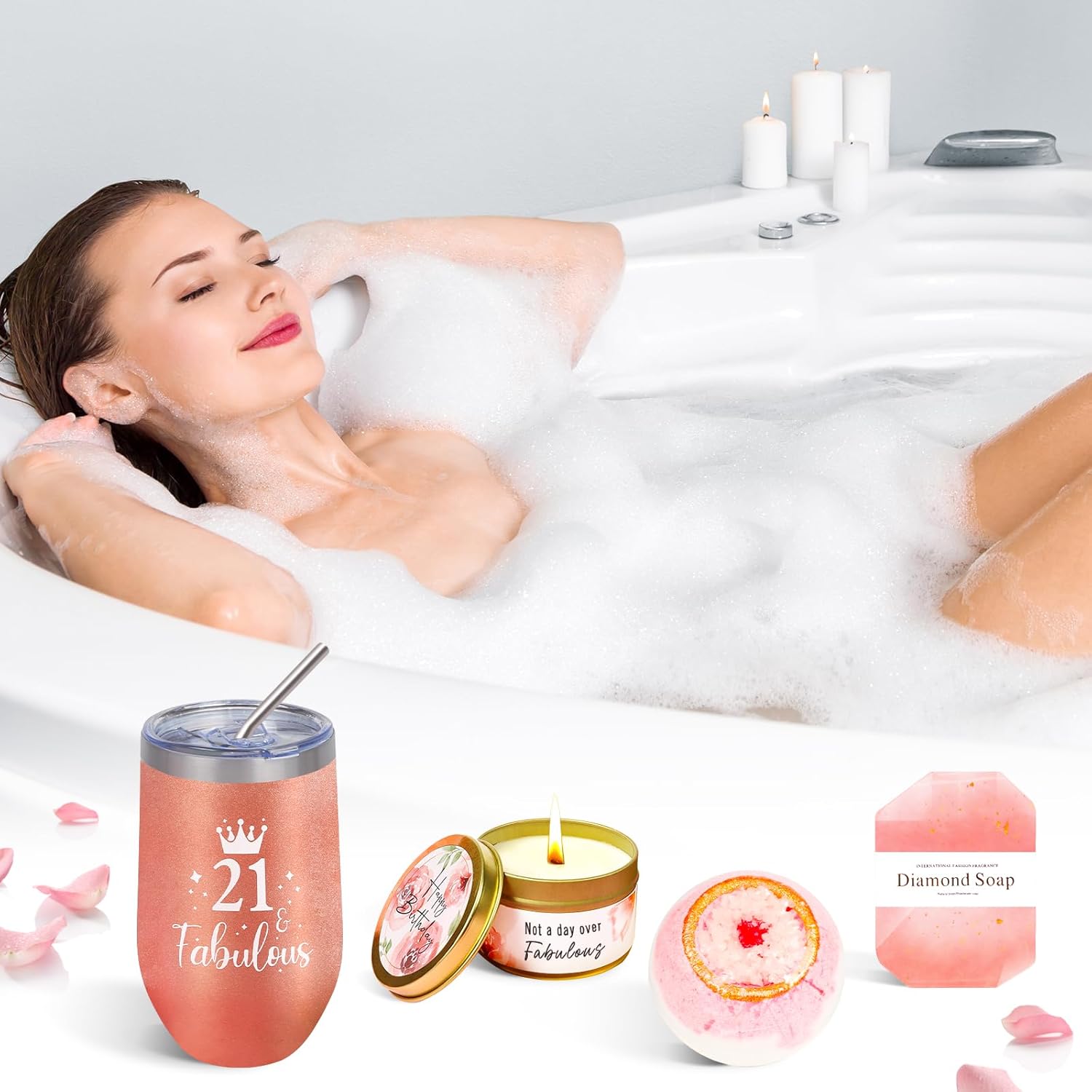 21st Birthday Gifts for Her 21st Birthday Gifts for Women Happy 21 Year Old Gift Box for Women Best Friends Female Daughter Sister Coworker Bestie Unique 21 Year Old Bday Decorations for Her - Image 6