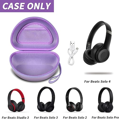 Vista 67 de Funda para auriculares compatible con Beats Solo 4, Studio Pro x Kim Kardashian, Solo3, Studio3, Solo2, Solo Pro, auriculares Bluetooth en la oreja