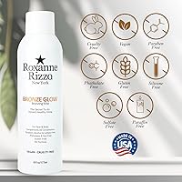 Vista 8 de Bronze Glow - Spray bronceador instantáneo para rostro y cuerpo - Bruma bronceadora hidratante - Se mezcla en todos los tonos de piel - Spray